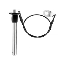 Stainless Steel Quick Release Pin 8mm Diameter  Locking Pin with Push Button Lanyard Cable Usable Length 50mm