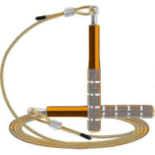 (Gold) Jump Rope, Wastou Speed Jumping Rope for Training Fitness Exercise, Adjustable Adults Workout Skipping Rope for Men, Women