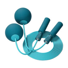 (Blue) Cordless Jump Rope Portable Weighted Ropeless Skipping Rope for Training Fitness Exercise