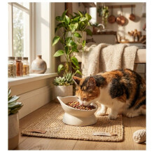 Fressnapf für Katzen - EDEN - Filou - 140 ml - Emaille-Keramik - Ergonomisch rund