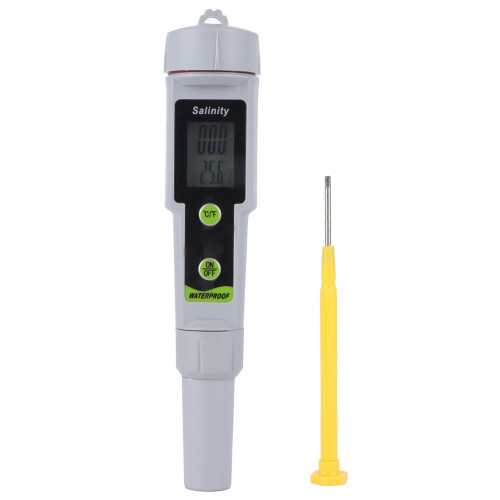 Digital Salinity Meter Pen for Seawater, Pools, Fish Tanks