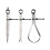 Spring Inside Outside Divider Caliper Set 8-Inch Machinist Tools 3-Pack 1