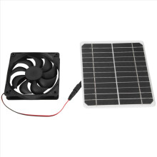 Solar Panel Fan Kit, 15W Exhaust Outdoor Waterproof, Portable Ventilat