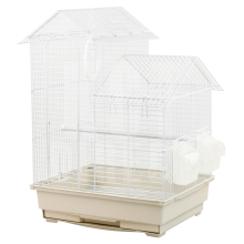 KCT Santiago Small Exotic Portable Bird Cage - White