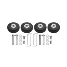 Roues et essieux de rechange pour valises, diamètre extérieur 50 mm, 4 jeux inclus, outil de réparation de luxe