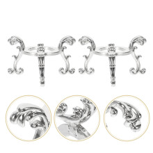 2Pcs Round Crystal Ball Stand Support for Stones Display 221.3in