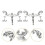 2Pcs Round Crystal Ball Stand Support for Stones Display 221.3in 1