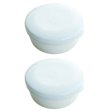 2Pieces Plastic Soap Case Waterproof Soap Storage-light blue
