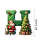 Santa Claus Initial Pendant H with Christmas Tree Green 2