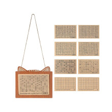 Money Saving Box,Wooden Money Box with Money Target and Numbers,Savings Challenges Money Box with Counter,B
