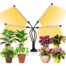 UV-Pflanzenlampe für Indoor-Hydroponik, 80 LEDs, 3 Timer-Modi