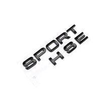 Sport-Kofferraum-Namensschild mit glänzend schwarzen Buchstaben (Logo)