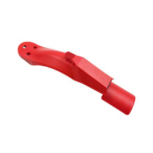 Scooter Fenders Rear Mudguard Tail Light Kit with License Plate Flap for Electric Scooters, M365/PRO, Red