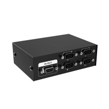 RS232 4-in-1-Ausgang-RS232-Seriell-DB9-Pin-Umschalter 4x1 für PC-Konsole, Drucker, Freigabe-Controll
