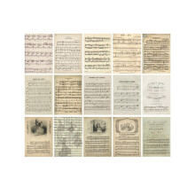 Retro Handbook Material Book DIY Base Material Package Retro Inspiration Series Retro Handbook Decorative BackingPaper,A