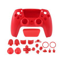 Ersatzteil für PS5 BDM-010 Controller-Gehäuse, Gehäuseabdeckung mit Tasten, Rot