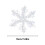 Glitter Snowflake Ornaments Set Silver 3pcs 5