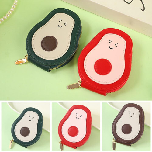 Avocado PU Leather Card Holder with Multiple Slots 1