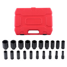 1/2" Kraft-Schlagschrauber 20tlg CR-V 10-38mm for Werkstatt Reifenservice