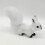 Artificial Squirrel Plush Figurine White Miniature 1