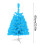 Blue Pre-Lit LED Christmas Tree Hinged Spruce Mini 4