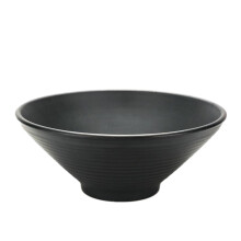 Salad Bowl Plastic Nonslip 8-inch Black