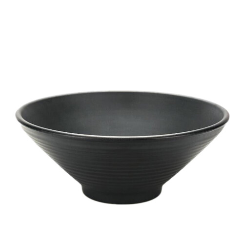 Salad Bowl Plastic Nonslip 8-inch Black