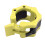 Weightlifting Barbell Clips 50mm Yellow Nylon Pair 1