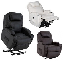 Elite Care Cavendish dual motor electric riser and recliner chair - choice of colours rise and recline (Black)