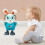 Dancing Singing Bunny Toy with Lights and Music 1 pc 1