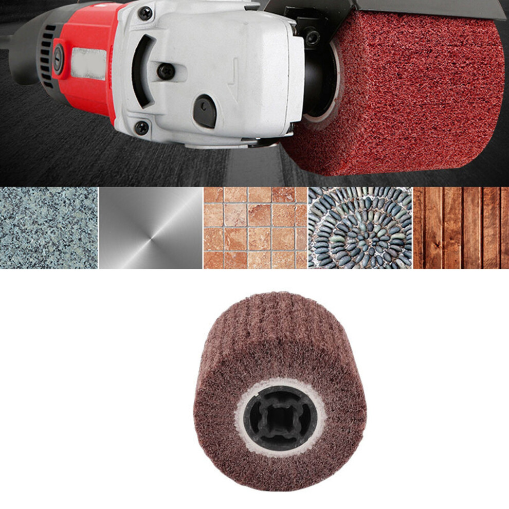 Wire Drawing Wheel Brush Drum Burnishing Cross 120