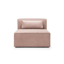 Abakus Direct Modular Single Sofa Couch - Elegant Doris Armless Accent Chair for Living Room with Cord Chenille Fabric | Module Seat Comfy Chairs for