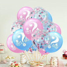 Gender Reveal Balloons Decoration Set 15 pcs