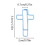 Macaron Color Cross Paper Clips 50 pcs 1