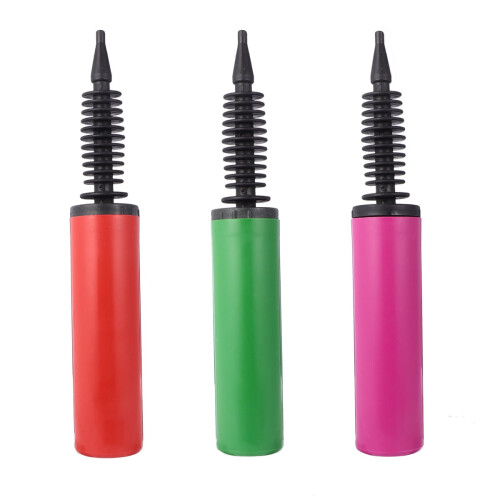 Hand Push Balloon Pump Plastic 3 pcs