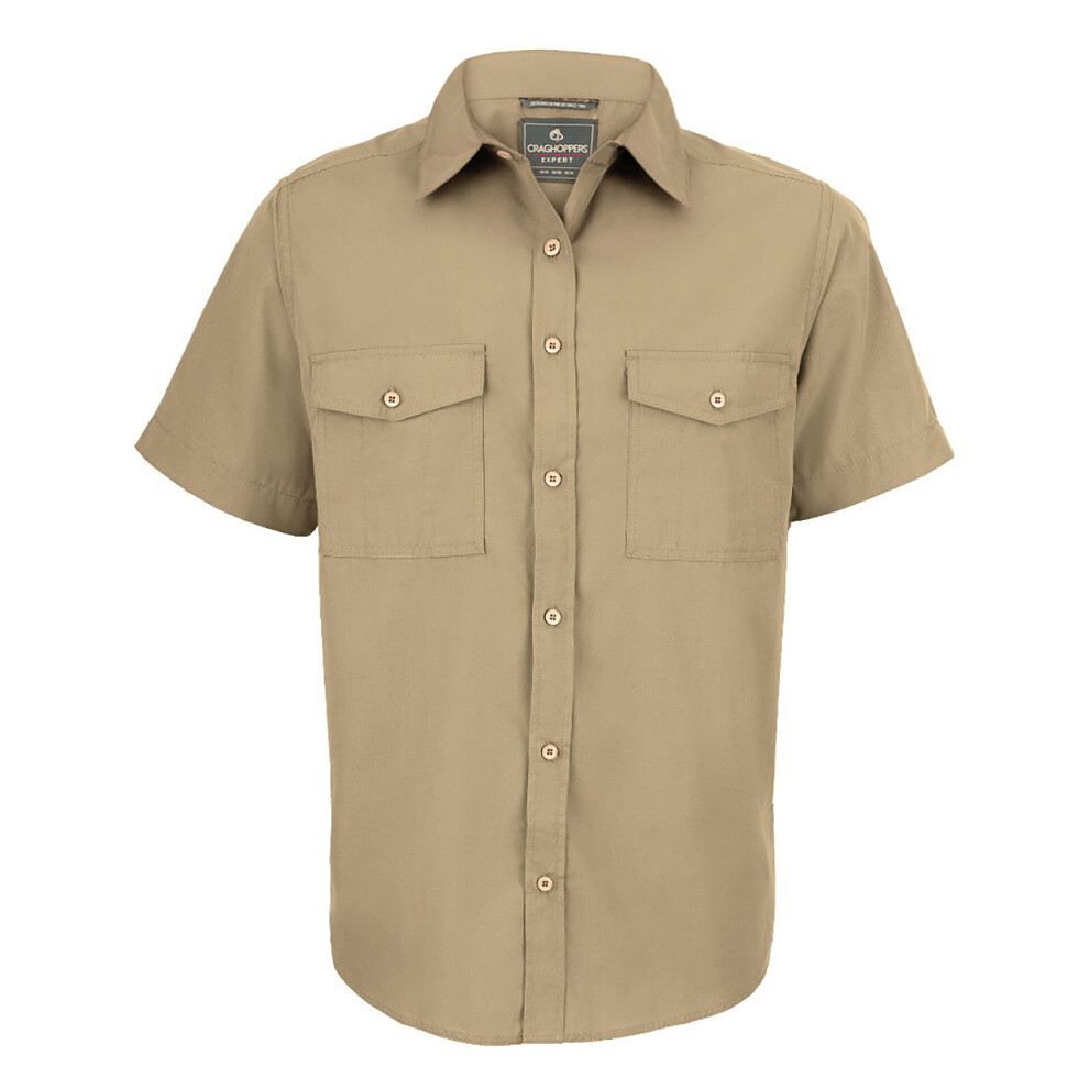 Craghoppers (3Xl, Pebble) Mens Expert Kiwi Short-Sleeved Shirt Multicoloured