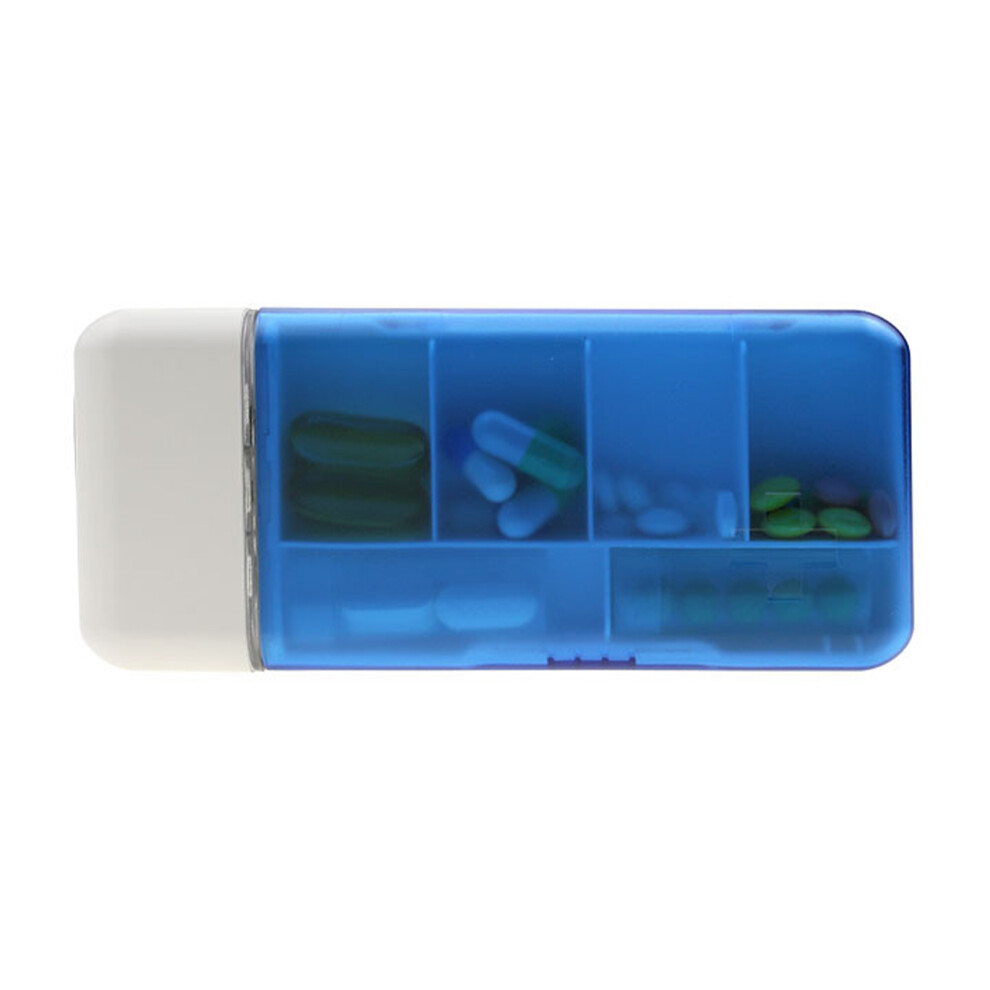 6-Compartment Pill Box with Timer Reminders