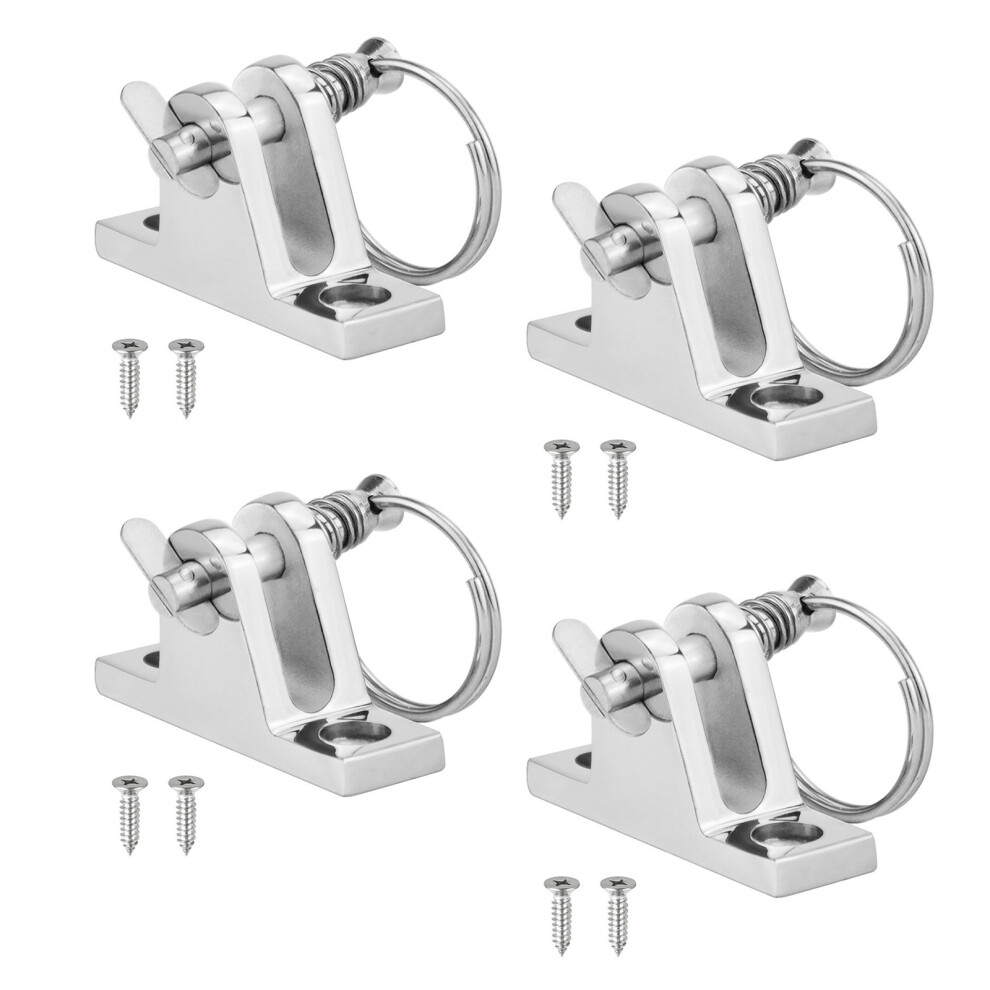 Bimini Top Deck Hinge With Quick Release Stainless Steel Pins 7627001535145