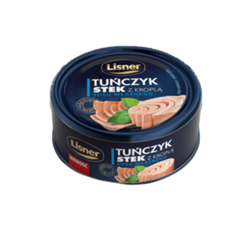 Tuńczyk Stek z kroplą sosu własnego Lisner 120 g