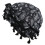 Adjustable Twist Head Wrap Breathable Soft Sweat-Black 1