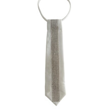 Cravate élégante en forme de flèches, minimaliste,-Blanc