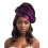 Plastic bloem versierde barethoed Comfortabele elegante-Paars 1