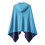 Cape à capuche en microfibre Super douce, refroidissement-bleu 1