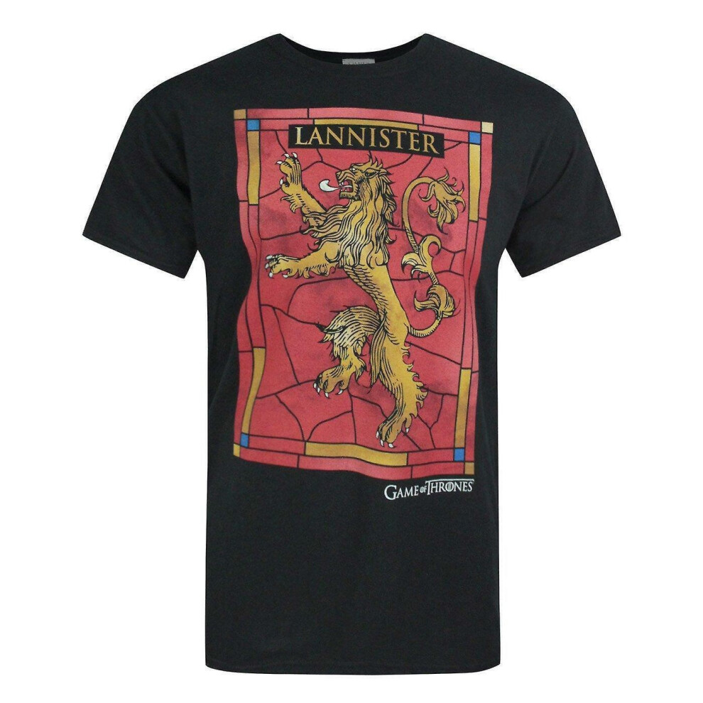 Game Of Thrones (Xxl, ) Mens Lannister T-Shirt Black