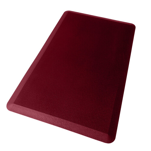 Kitchen Mat Cushioned Anti-Fatigue 17.3" x 28" Red