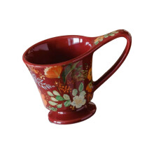 Grote hittebestendige keramische koffiekop-201-300 ml Rood