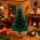 Mini árvore de Natal artificial com base de linho de 50 cm (20 polegadas). 5