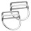 2Pcs Stainless Steel Bent D Ring Belt Keeper 1