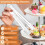 Plastic Buffet Serving Tongs Clear 6.3 Inch 3 Pcs 2