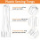Plastic Buffet Serving Tongs Clear 6.3 Inch 3 Pcs 3